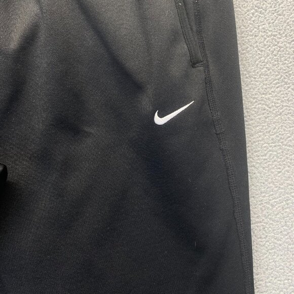 Nike Pants Mens Size M Black Therma Fit Fleece Lined Training Sweatpants,Drawstr - Picture 10 of 11